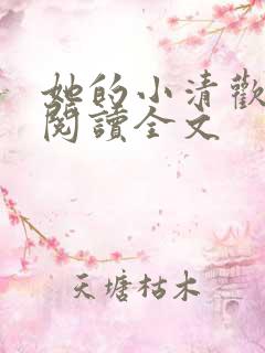 她的小清欢免费阅读全文