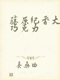 藤原纪香大战黑巧克力