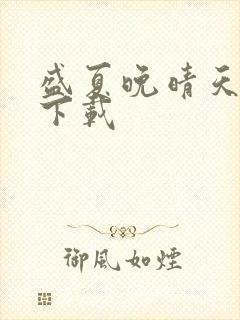 盛夏晚晴天小说下载