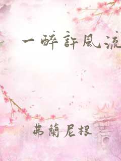 一醉许风流
