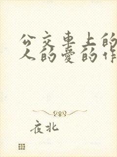 公交车上的陌生人的爱的作文