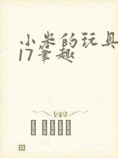 小米的玩具日记17笔趣