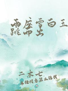 两座雪白玉峰弹跳而出