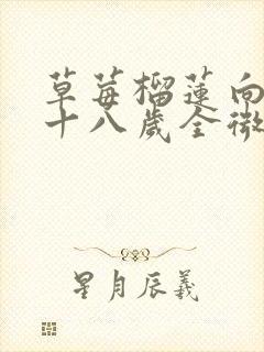 草莓榴莲向日葵十八岁全微糖