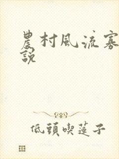 农村风流寡妇小说