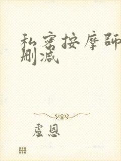 私密按摩师 未删减