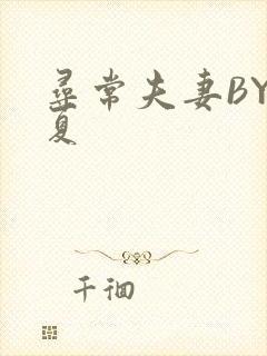 寻常夫妻BY写夏