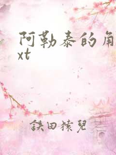 阿勒泰的角落txt