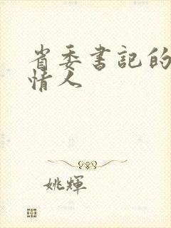 省委书记的秘密情人