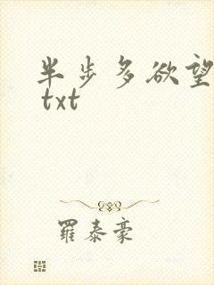 半步多欲望传说 txt