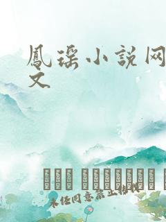 凤瑶小说网高辣文