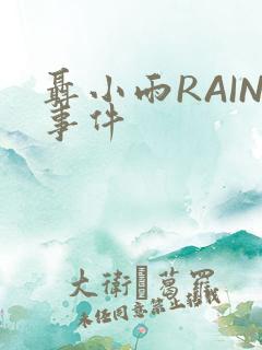 聂小雨RAIN事件