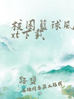 校园篮球风云txt下载