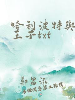 哈利波特与混血王子txt