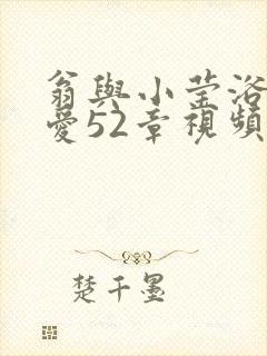 翁与小莹浴室欢爱52章视频