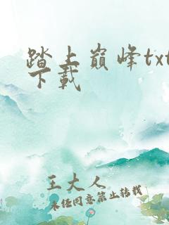 踏上巅峰txt下载