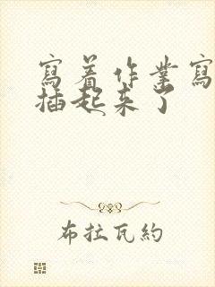 写着作业写着就插起来了