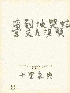 脔到他哭蛇双根宫交h视频