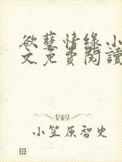 欲孽情缘小说全文免费阅读