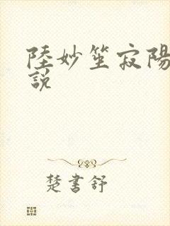 陆妙笙寂阳朔小说