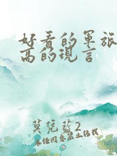 好看的军旅肉质高的现言