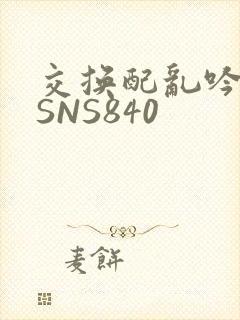 交换配乱吟粗大SNS840
