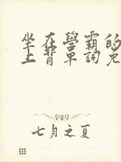 坐在学霸的棍子上背单词免费视频