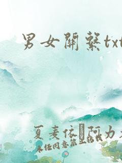 男女关系txt