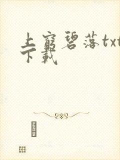 上穷碧落txt下载