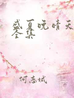 盛夏晚晴天小说全集