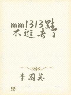 mm1313点不进去了