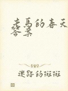 老马的春天阅读答案