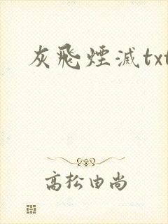 灰飞烟灭txt