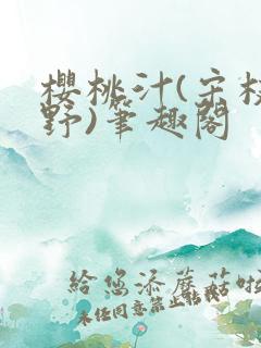 樱桃汁(宋枝江野)笔趣阁