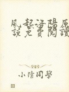 风起洛阳原著小说免费阅读