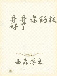 哥哥你的技术太好了