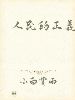 人民的正义小说