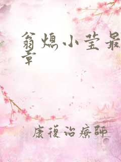 翁熄小莹最新节章