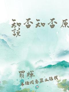 知否知否原著小说