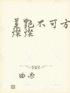 美艳不可方物耿灿灿