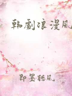 韩剧浪漫风暴