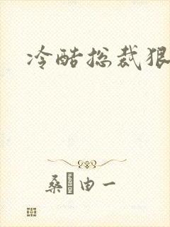 冷酷总裁狠狠爱