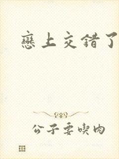 恋上交错了的诗