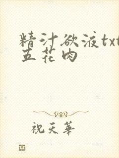精汁欲液txt五花肉