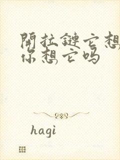 开拉链它想你了你想它吗