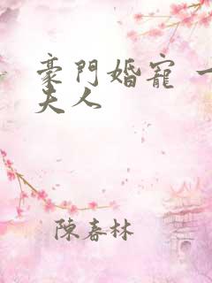 豪门婚宠 一品夫人