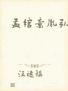 孟绾意胤弘小说