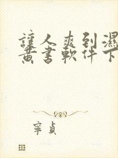 让人爽到湿的小黄书软件下载