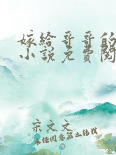 嫁给哥哥的情敌小说免费阅读