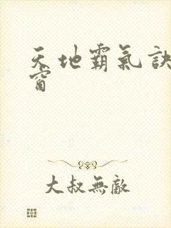 天地霸气诀无弹窗